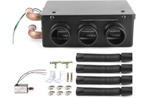 12V Heater Core-Utv Heater Car Heater Defroster 12V 50W Car Heater 3 Hole Portable Winter Fast Heating Warmer Frost Removing 