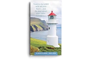 Trust in the Lord 2024 – 2025 Lighthouse Planner - 28-Month - 2 Year Pocket Calendar