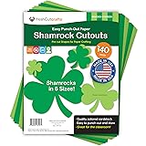 FreshCut Crafts 140 Piece Shamrock Cutouts