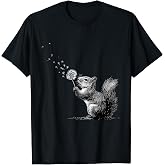Squirrel Animal Art Portrait Wildlife Forest Squirrel Lover T-Shirt