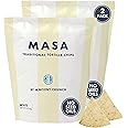 MASA Tortilla Chips Snack Pack - Seed Oil Free Snacks, Organic Chips Tortilla - Gluten & Dairy Free, Naturally Grown Corn Chip - Made with Grass Fed Tallow & Sea Salt (2 Pack, 5oz Each - White Corn)