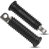 2pcs Foot Pegs Fit for Harley, Passenger Motorcycle Foot Pegs for Harley Davidson Sportster 883 1200, Forty Eight, Iron 883, Dyna, Road King, 10mm Bore, Aluminum Bike Rear Footrest Pedals Mounting