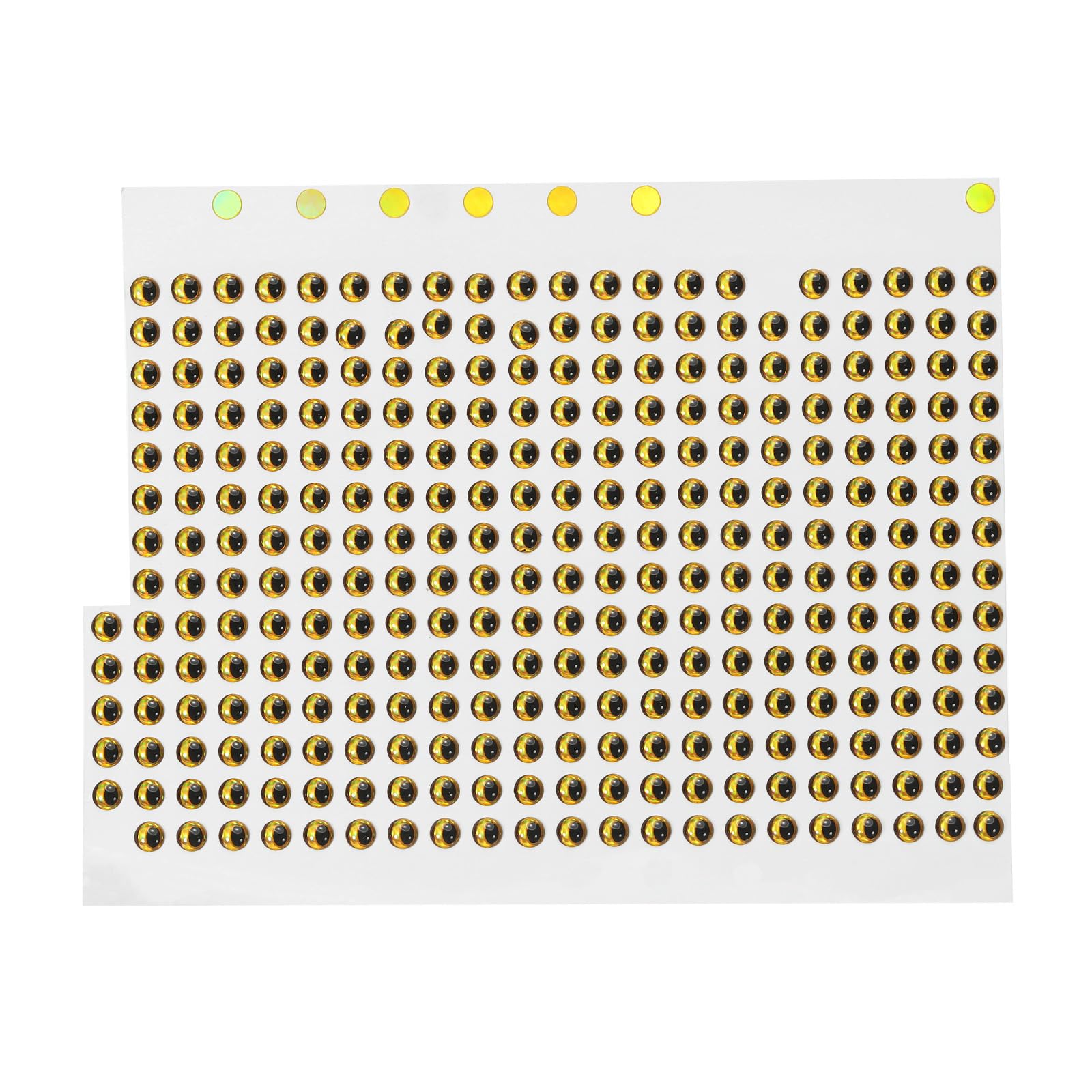 PATIKIL 300Pcs 4mm Fishing Lure Eyes Fly Tying Crafts for Fishing Baits DIY, Gold