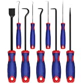 WORKPRO 9PCS Precision Pick &amp; Hook Set with Scraper | With Non-Slip Grip, Automotive Pick Set for O-Ring, Seal &amp; Gasket Removal, Car Repair, Mechanical