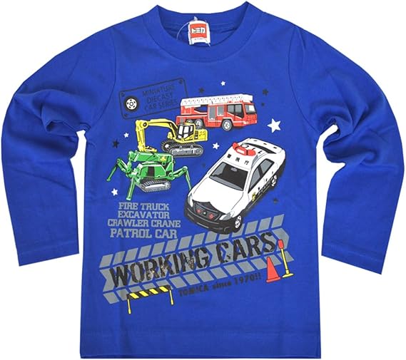 Amazon トミカ Tomica 長袖tシャツ はたらく車 人気のラインナップ 54t210 1cm ブルー Tシャツ カットソー 通販 Amazon トミカ Tomica 長袖tシャツ はたらく車 人気のラインナップ 54t210 1cm ブルー Tシャツ カットソー 通販