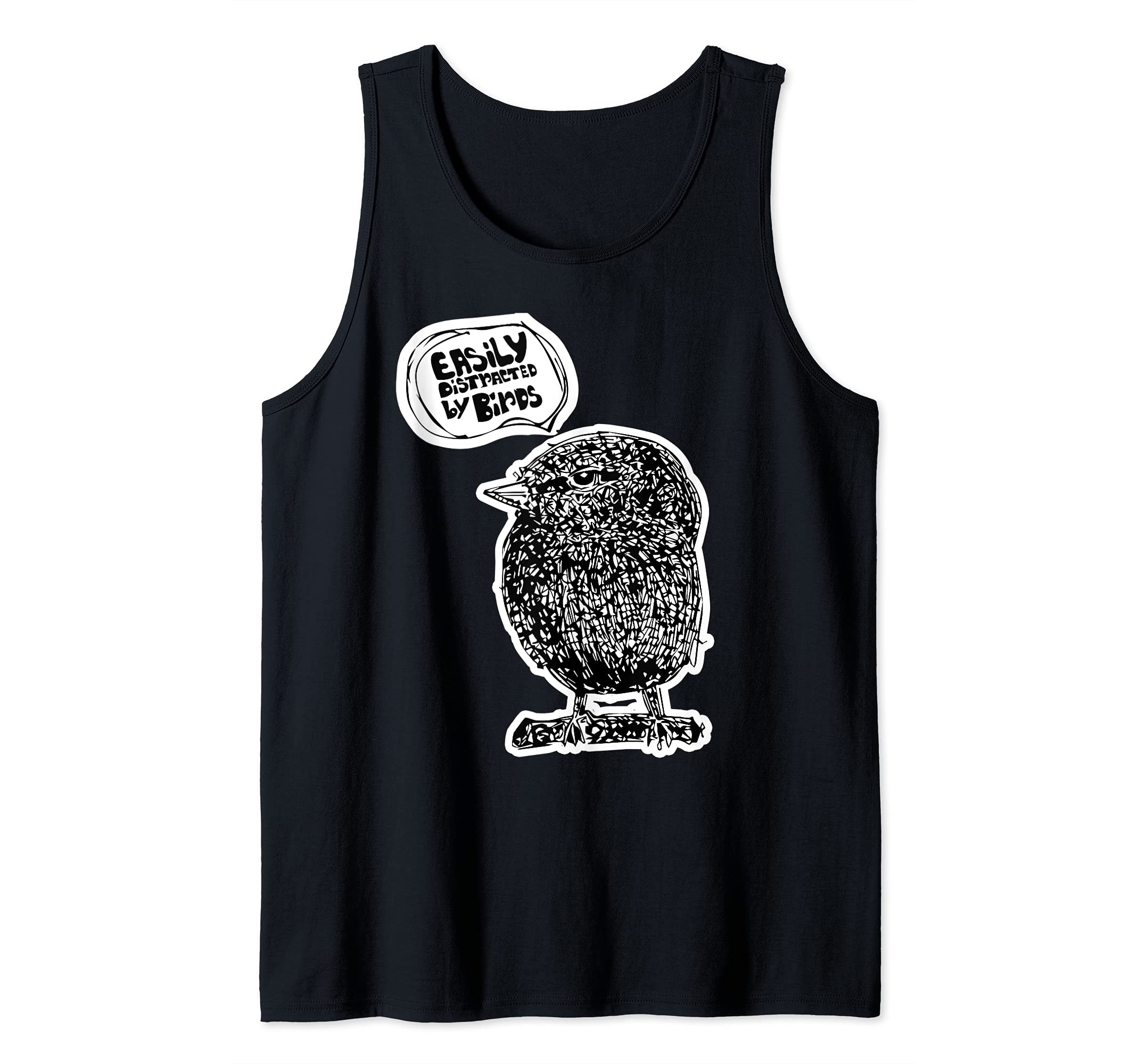 Easily Distracted by Birds - Bird Watching for Fun in Garden Tank Top