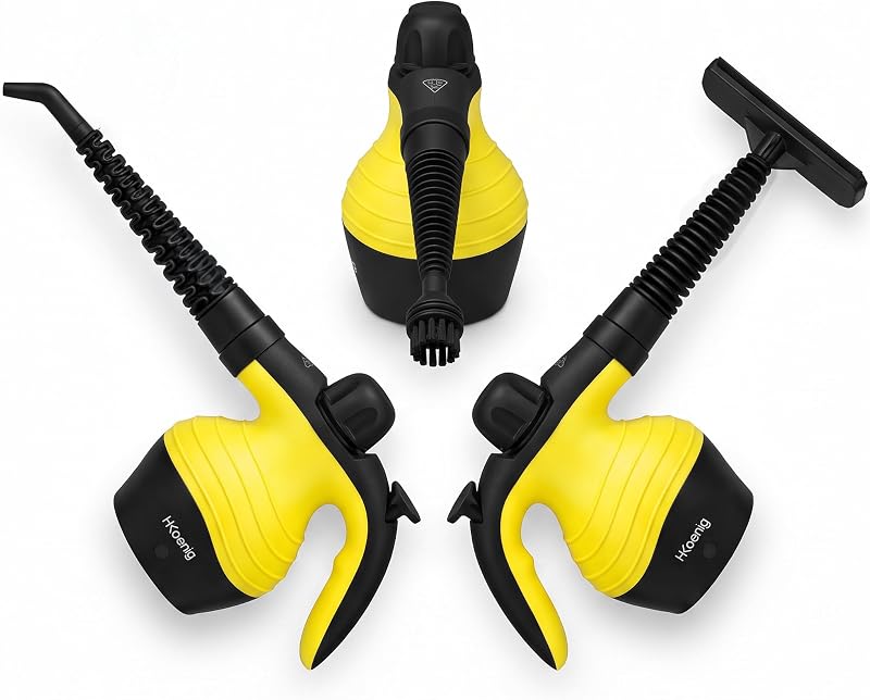 Handdampfreiniger 4,2 bar NV60, 250 ml, Tragbar, Tragbar, Kompakt, Ergonomisch, Leistungsstark 1000W, 6 Mehrzweckzubehör — Foto 6 von 8