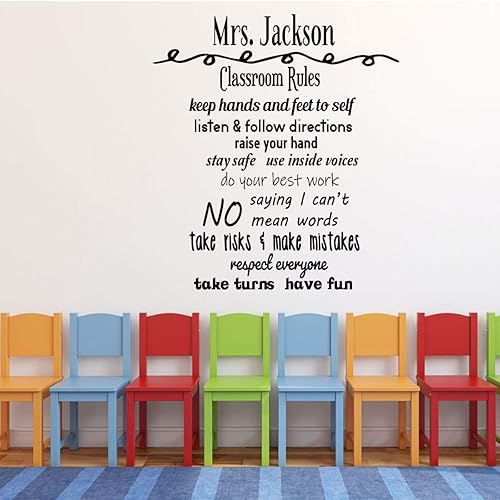 Amazon Com Personalized Teacher Decoration Classroom Rules