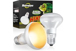 Reptile Heat Lamp 2 Pack, 100W Simulate Natural Sunlight Heat Light Bulbs Amphibians Basking Heat Lamp Bulbs for Reptiles, Be
