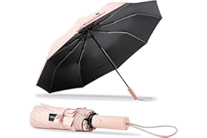 BAODINI Umberlla for Rain and Sun Protection-UV Block Windproof Compact Medium Umbrella for Car, Backpack