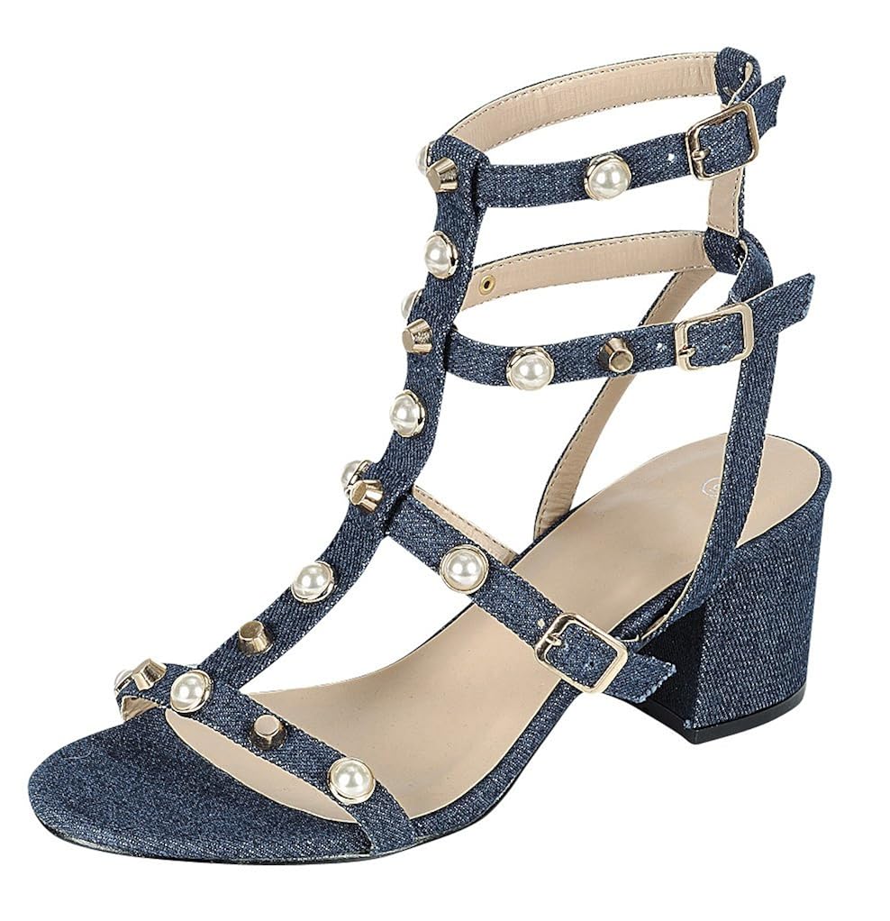 pearl stud gladiator sandals