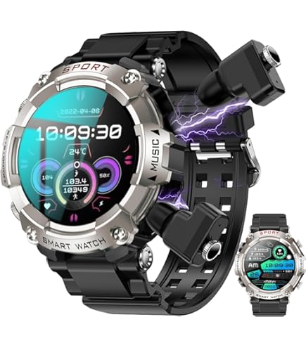 Amazon.com: YPSDOOWKJ Smart Watch with Earbuds for Men Women,1.52