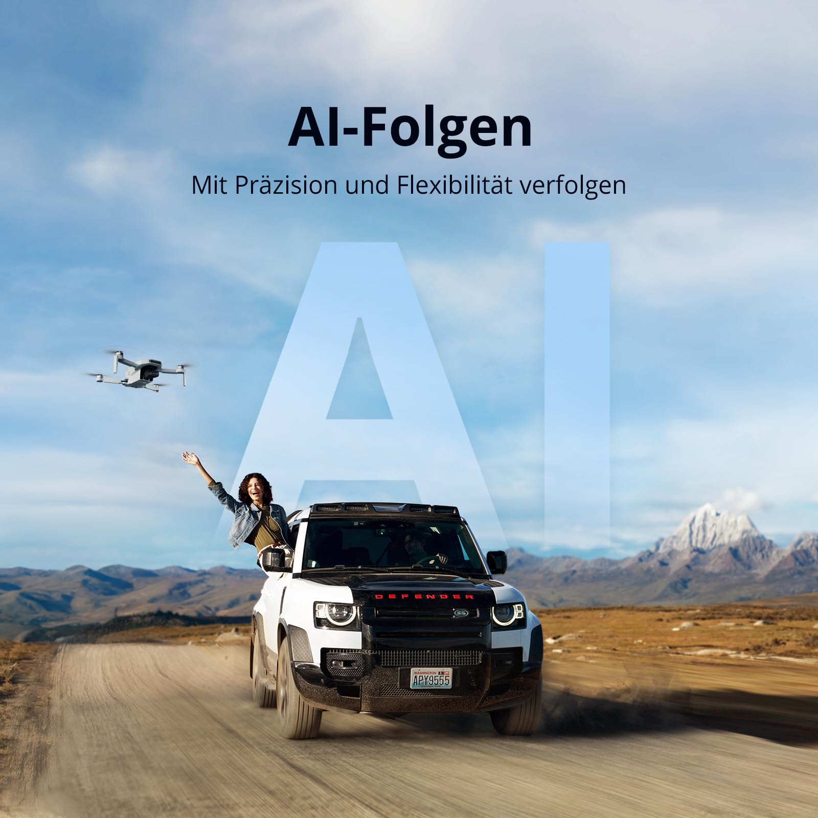 Potensic ATOM 2 GPS Drohne mit Kamera, 4K HDR-Video, 8K Foto, 10KM Übertragung, < 249g, 3-Achsen-Gimbal, AI-Folgen/AI-Nacht/QuickShots/Vertikale Aufnahmen, 3 Akkus 96 Min. Flugzeit, C0, für Erwachsene 5