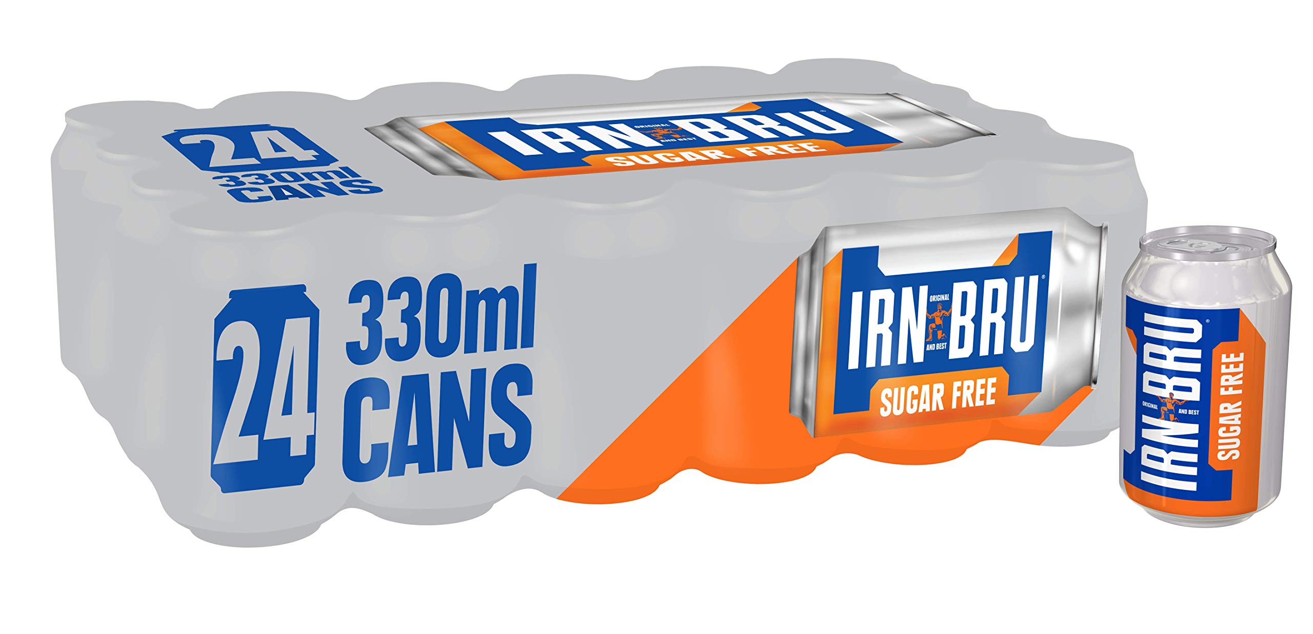 IRN-BRU Sugar Free Soft Drink Cans, 24 x 330 ml- Buy Online in United