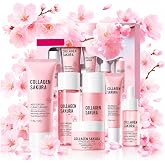 Sakura Skin Care Set for Kids &amp; Teen, Birthday Christmas Gifts,6 PCS | Skincare for Girls 10-12, Skin Care for Kids 10-12, Kids Skin Care Set for Girls Ages 8-12, Face Care Kit, Daughter Gifts
