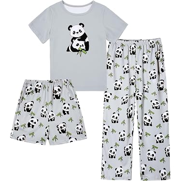 Gumyoss Pyjamas pour Filles Ensemble de Pyjamas pour Enfants Coton Manches Longues Hiver Licorne Chatr Bleu Clair 2 pièces 3 Ans