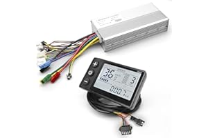 MUSELK EBike Conversion Kit 500W/1000W/1500W, 36V/48V 22A/30A/35A Brushless Controller Mini LCD S866 Display for Electric Bicycle Scooter Mountain Bike Parts