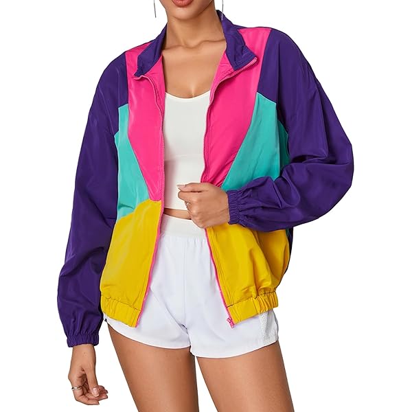 CULAX SHORT BONBERJACKET 美品 INSPIRE CHIC Women's Casual Stand Collar Metallic Zip Crop