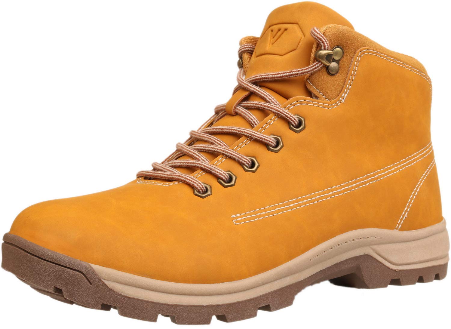 WHITIN Men's Mid Soft Toe Leather Insulated Work Boots Construction