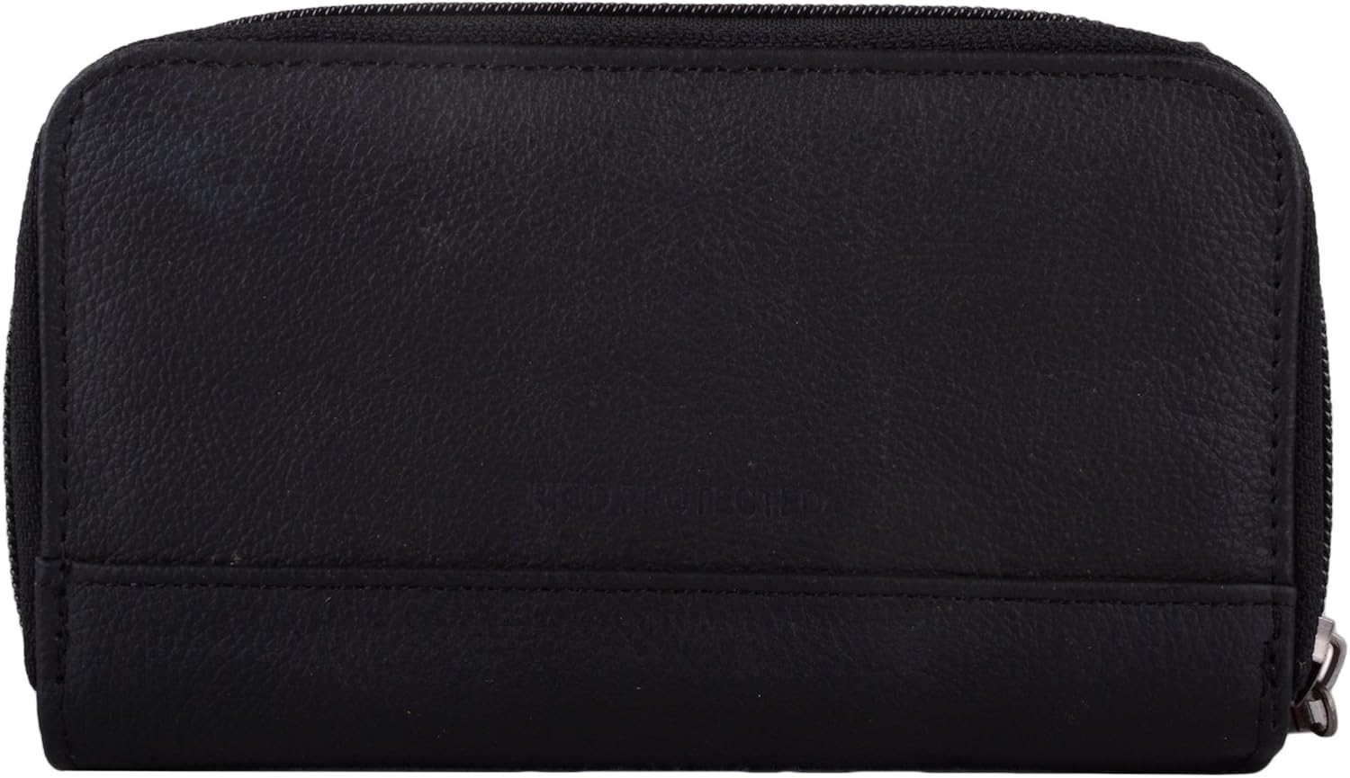 Womens Leather Tri-Fold RFID Protected Money/Coin Holder/Purse - Black, Length 15.5cm, Height 9cm, Depth 2cm approx - Image 3