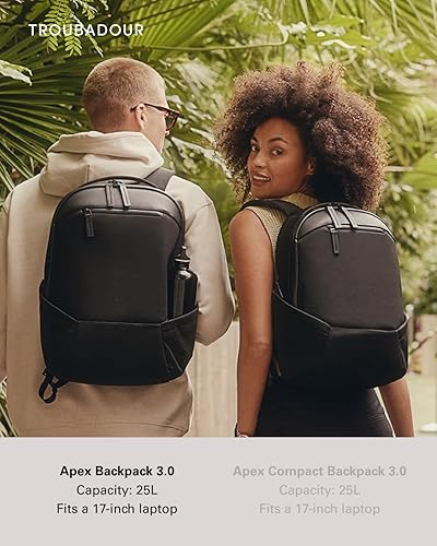 Troubadour Apex Backpack – Premium Waterproof Laptop Backpack Fits Up  to 17” – Ergonomic Design for Work a