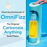 DrinkMate OmniFizz Sparkling Beverage Maker Arctic Blue 1L Bottle 60L CO2 view 2