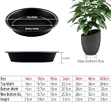 TStarJungle 5 Pack Plant Saucers 30cm Thick Drip Trays Indoor Outdoor view 2