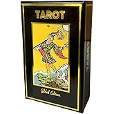Vieux Monde Express Gilded Tarot & Guide | Classic Tarot Design and Gold Foil