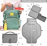 Lifefluent Portable Baby Changing Mat Travel Change Mat Grey 70x56cm view 2