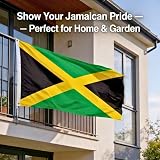 SHATCHI Jamaica Flag 5ft x 3ft with Brass Eyelets Polyester Banner view 3