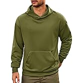 Runcati Mens Pullover Hoodies Long Sleeve Casual Lightweight Fashion Hooded Sweatshirt with Kanga Pockets