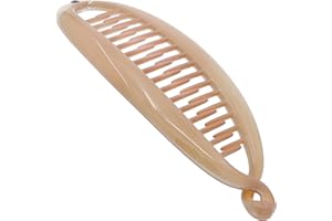 Camila Paris CP2889 French Large Banana Clip Hair Comb, Flexible Banana Clips Hair for Thick Hair Ponytail Holder Interlocking Banana Hair Clips Styling Hair Banana Clips for Women Made in France