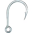 Mustad in-Line Single 4X Strong, Wide Round Bend, Eyed 2/0