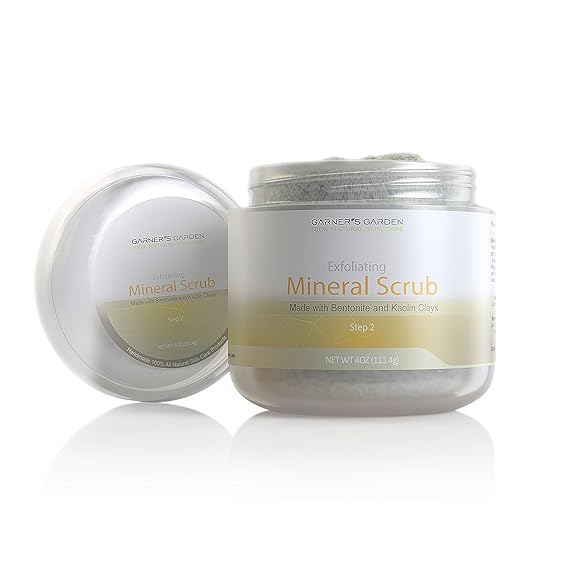 Amazon Com Garner S Garden Exfoliating Mineral Scrub 4 Oz Handmade All Natural Ingredients Made With Bentonite And Kaolin Clay To Exfoliate Face And Body Coconut And Palm Oil To Seal Protect Skin Beauty