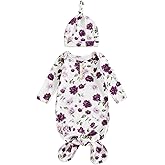 Infant Newborn Baby Girls Floral Sleep Gown Headband Sleepwear Romper Sleeping Bags Outfits