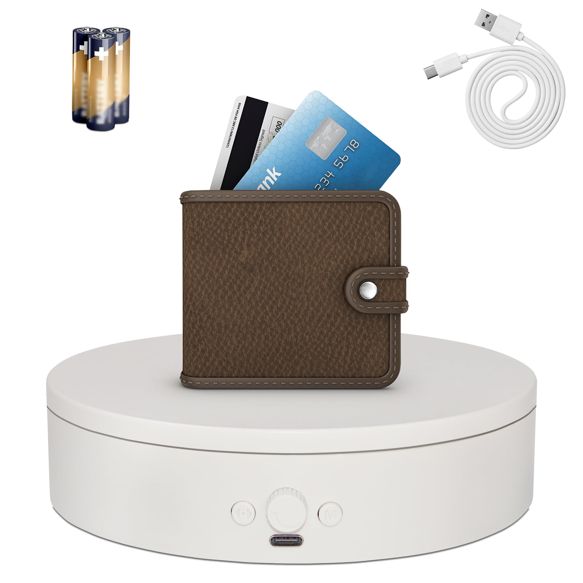 Rotating Display Stand with Type-C Power