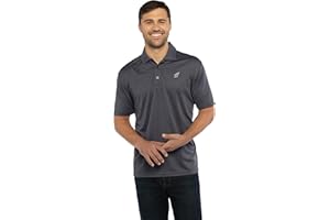Vantage Apparel NCAA Mens Collegiate Premium Moisture Wicking White Icon Polo