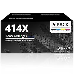 414X Toner Cartridges 5 Pack High Yield with