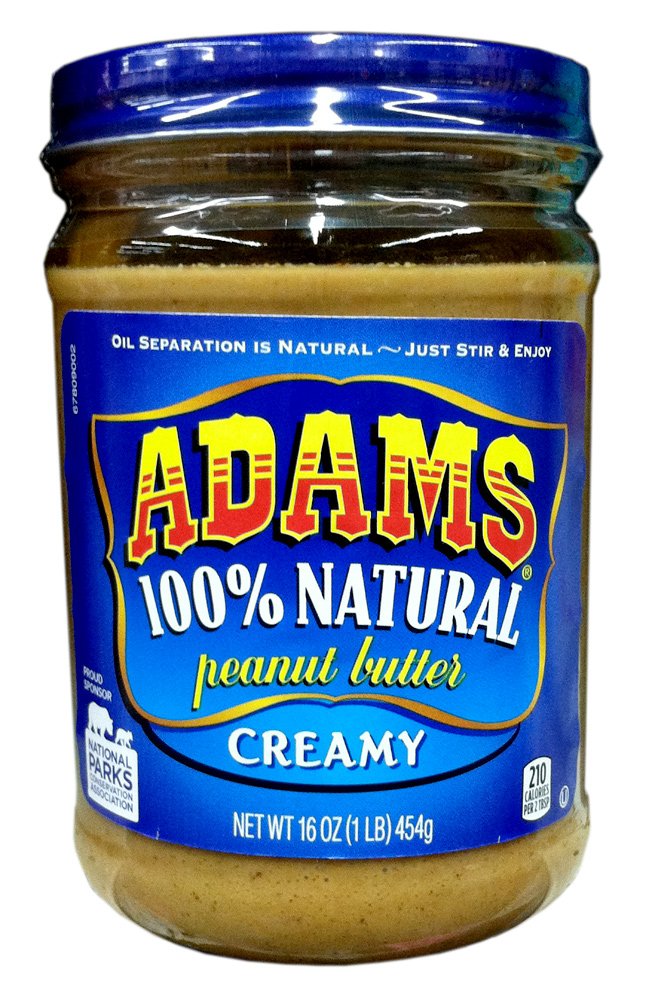Adams Natural Creamy Peanut Butter - 16 oz