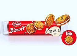 Biscoff Cookies | Vanilla Cream Filling Biscotti