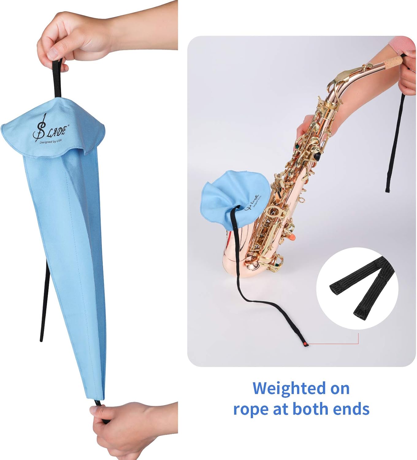 10-in-1 Saxophone Cleaning Care kit for Alto Tenor Clarinet, Flute and Wind & Woodwind instrument Including Cleaning Cloth, Mouthpiece Brush, Thumb Rest Cushion: Musical Instruments