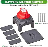 Spurtar Battery Isolator Switch 12V 24V 48V 275A Master Kill Switch view 9