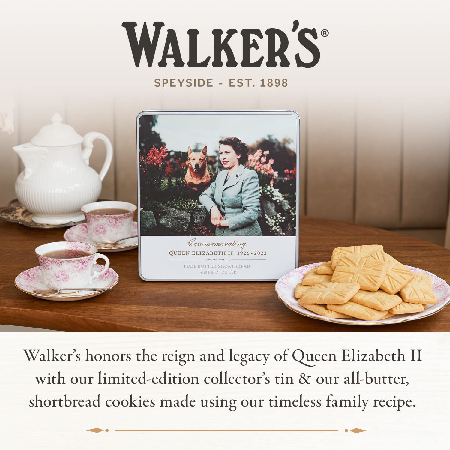 Walker's Shortbread Queen Elizabeth II Limited Edition Commemorative