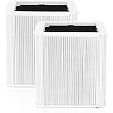 2 PACK Blue Pure 211+ Replacement Filter Compatible with Blueair Blue Pure 211+ Air Cleaner Purifier, Foldable Particle and C