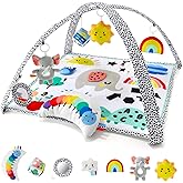 The Peanutshell Unisex Baby Play Gym & 7-in-1 Play Mat - Playmat Baby Toys 0-6, 6-12 Months Tummy Time Mat with Hanging Toys,