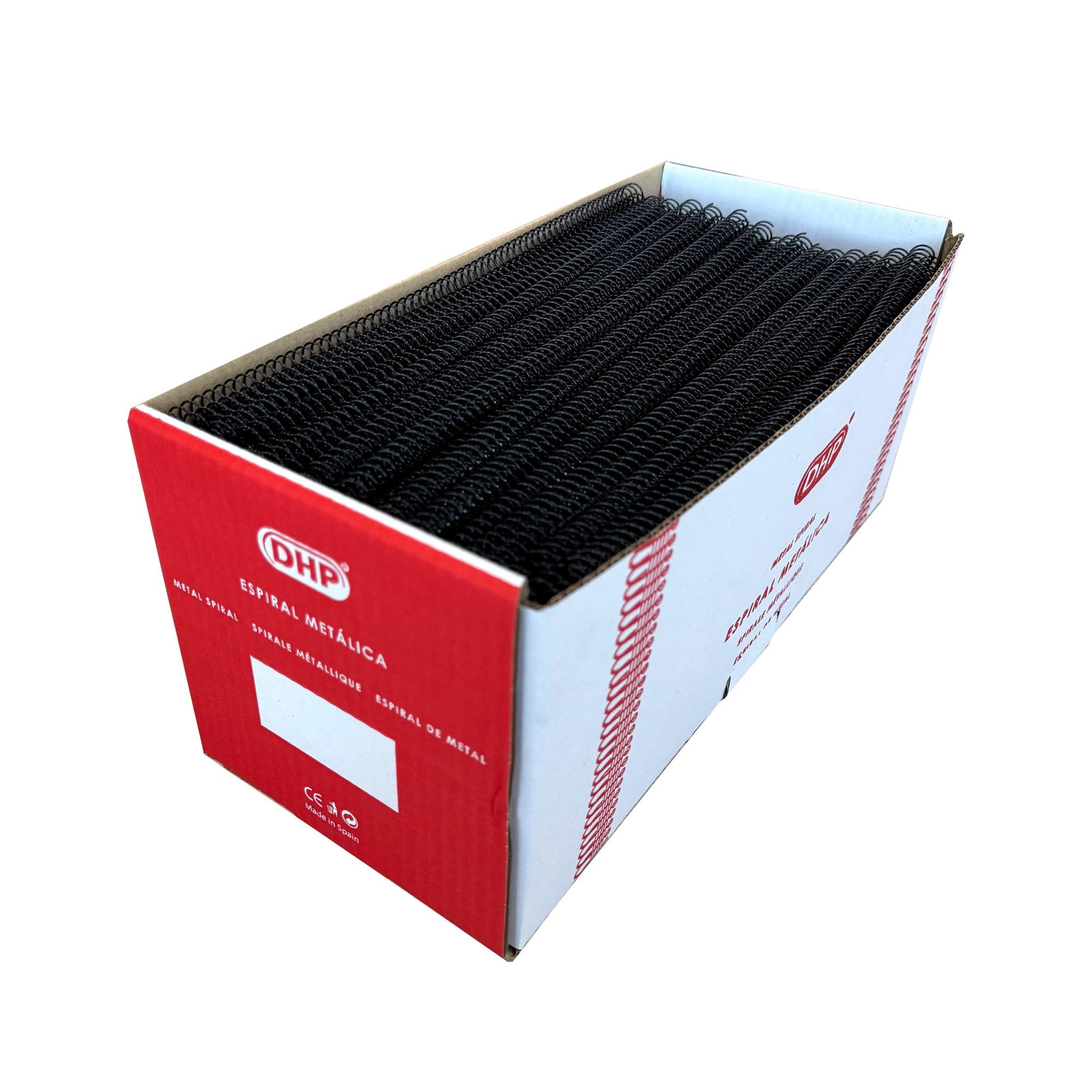 DHP - Metal Spiral for Binding, Step 5:1, 10 mm, Black (Box 100 Units)