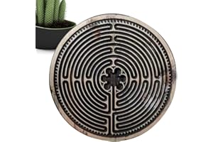 Vibhgtf Children's Finger Labyrinth | Portable Wooden Board | Reusable Educational Logic Game, Sensory and Creative Activitie