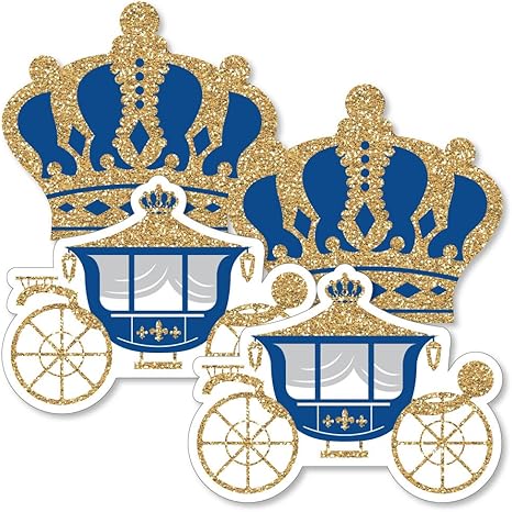 Royal Prince Charming Crown Carriage Decorations Diy Baby