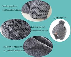 Moon Kitty Baby Boys Girls Beanie Hats Winter