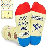 HAPPYPOP Sports Gifts for Kids - Boys Basketball Tennis Hockey Baseball Soccer Socks